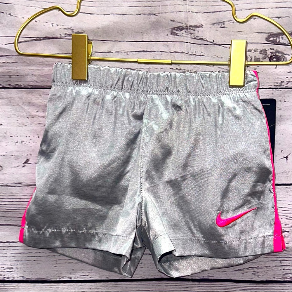 Nike Dri Fit Silver Athletic Shorts Size 3t